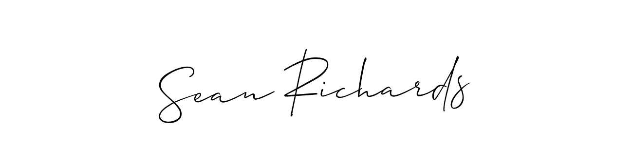 if you are searching for the best signature style for your name Sean Richards. so please give up your signature search. here we have designed multiple signature styles  using Allison_Script. Sean Richards signature style 2 images and pictures png