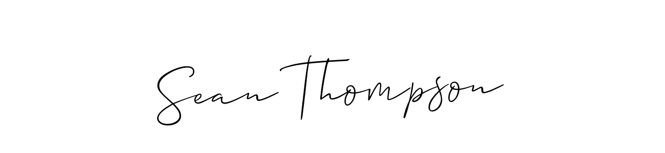 Check out images of Autograph of Sean Thompson name. Actor Sean Thompson Signature Style. Allison_Script is a professional sign style online. Sean Thompson signature style 2 images and pictures png