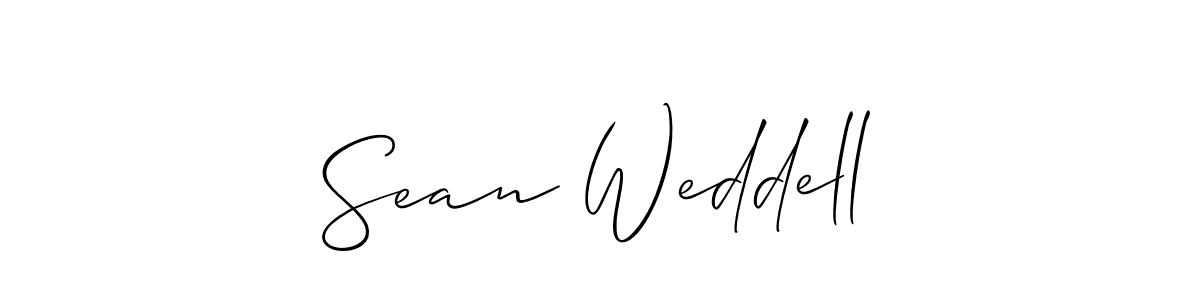 It looks lik you need a new signature style for name Sean Weddell. Design unique handwritten (Allison_Script) signature with our free signature maker in just a few clicks. Sean Weddell signature style 2 images and pictures png