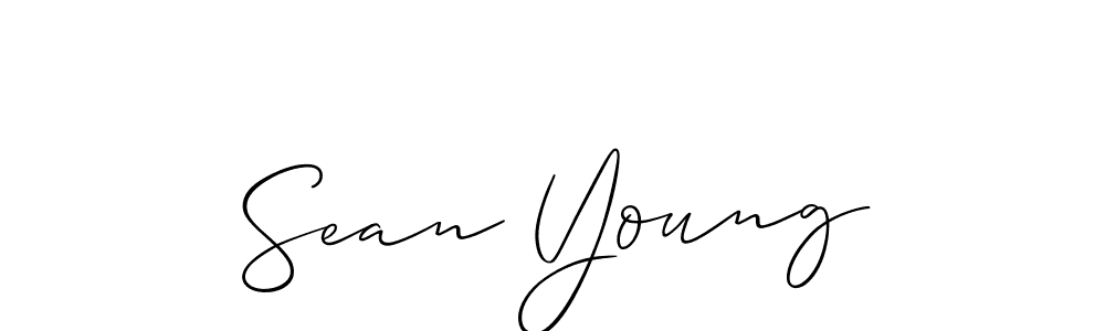 Also You can easily find your signature by using the search form. We will create Sean Young name handwritten signature images for you free of cost using Allison_Script sign style. Sean Young signature style 2 images and pictures png