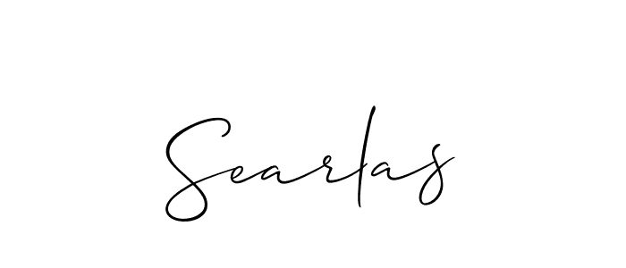 You should practise on your own different ways (Allison_Script) to write your name (Searlas) in signature. don't let someone else do it for you. Searlas signature style 2 images and pictures png