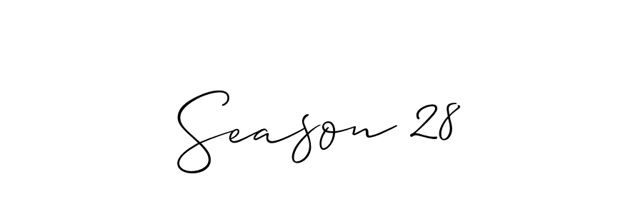 You should practise on your own different ways (Allison_Script) to write your name (Season 28) in signature. don't let someone else do it for you. Season 28 signature style 2 images and pictures png