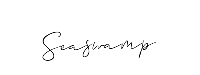 How to make Seaswamp name signature. Use Allison_Script style for creating short signs online. This is the latest handwritten sign. Seaswamp signature style 2 images and pictures png