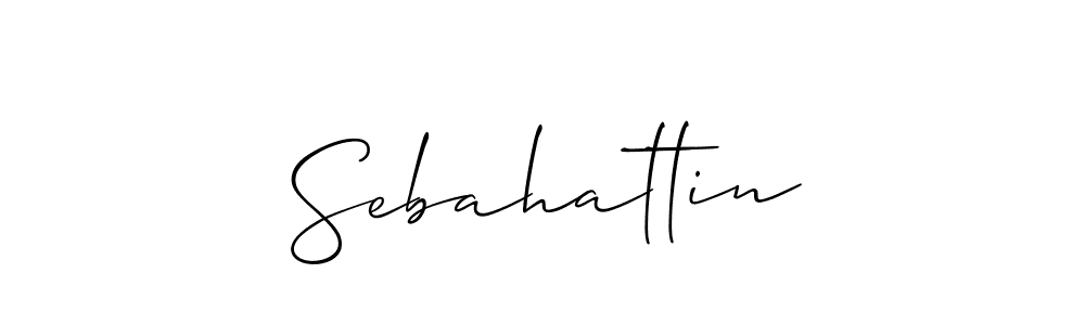 You should practise on your own different ways (Allison_Script) to write your name (Sebahattin) in signature. don't let someone else do it for you. Sebahattin signature style 2 images and pictures png