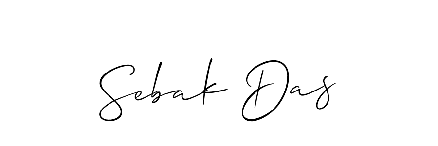 How to make Sebak Das name signature. Use Allison_Script style for creating short signs online. This is the latest handwritten sign. Sebak Das signature style 2 images and pictures png