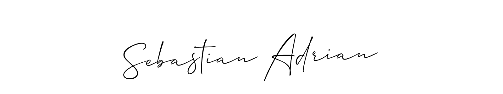 Create a beautiful signature design for name Sebastian Adrian. With this signature (Allison_Script) fonts, you can make a handwritten signature for free. Sebastian Adrian signature style 2 images and pictures png