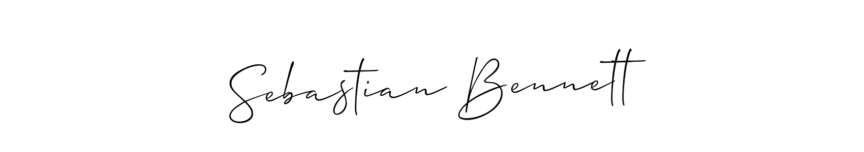Make a beautiful signature design for name Sebastian Bennett. With this signature (Allison_Script) style, you can create a handwritten signature for free. Sebastian Bennett signature style 2 images and pictures png
