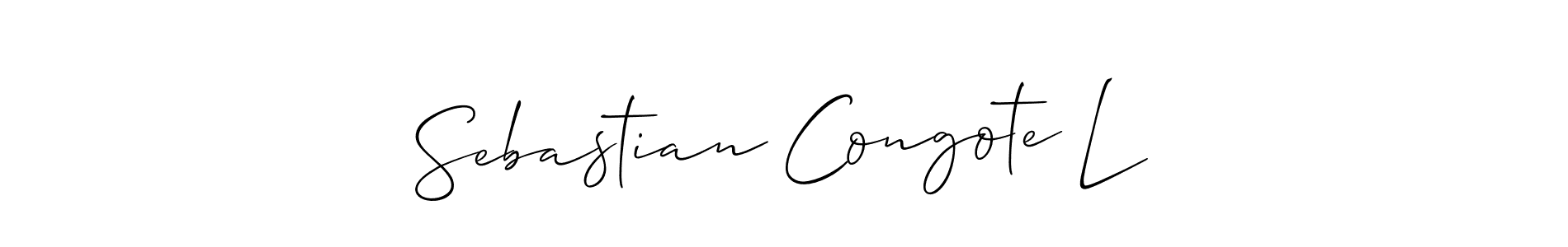 Similarly Allison_Script is the best handwritten signature design. Signature creator online .You can use it as an online autograph creator for name Sebastian Congote L. Sebastian Congote L signature style 2 images and pictures png