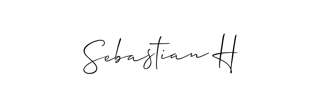 Create a beautiful signature design for name Sebastian H. With this signature (Allison_Script) fonts, you can make a handwritten signature for free. Sebastian H signature style 2 images and pictures png