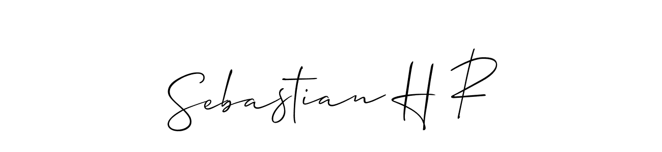 if you are searching for the best signature style for your name Sebastian H R. so please give up your signature search. here we have designed multiple signature styles  using Allison_Script. Sebastian H R signature style 2 images and pictures png