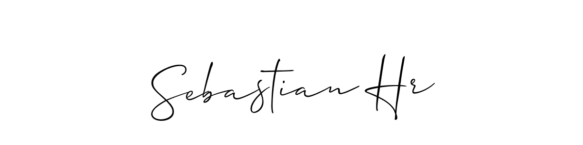 Create a beautiful signature design for name Sebastian Hr. With this signature (Allison_Script) fonts, you can make a handwritten signature for free. Sebastian Hr signature style 2 images and pictures png