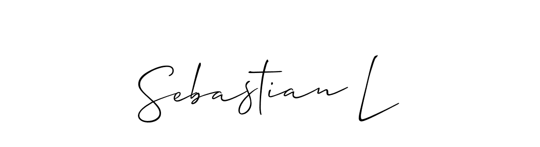 Create a beautiful signature design for name Sebastian L. With this signature (Allison_Script) fonts, you can make a handwritten signature for free. Sebastian L signature style 2 images and pictures png