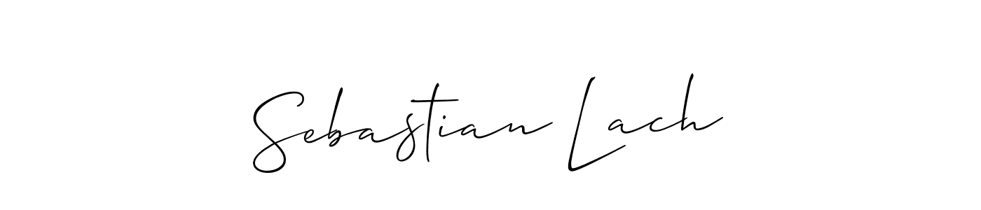 Sebastian Lach stylish signature style. Best Handwritten Sign (Allison_Script) for my name. Handwritten Signature Collection Ideas for my name Sebastian Lach. Sebastian Lach signature style 2 images and pictures png