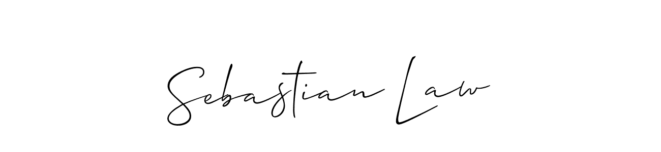 How to Draw Sebastian Law signature style? Allison_Script is a latest design signature styles for name Sebastian Law. Sebastian Law signature style 2 images and pictures png