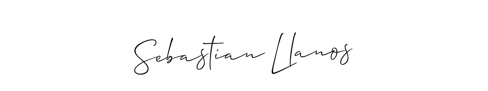 Also we have Sebastian Llanos name is the best signature style. Create professional handwritten signature collection using Allison_Script autograph style. Sebastian Llanos signature style 2 images and pictures png