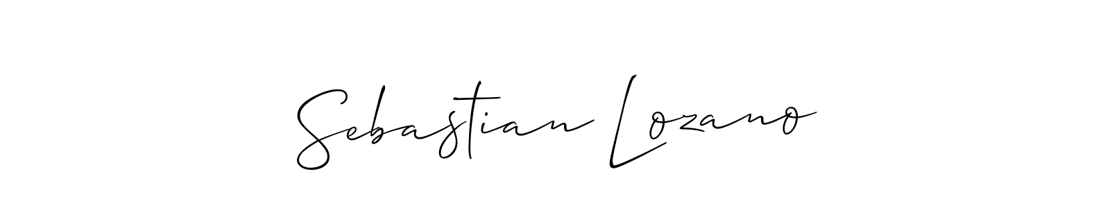 if you are searching for the best signature style for your name Sebastian Lozano. so please give up your signature search. here we have designed multiple signature styles  using Allison_Script. Sebastian Lozano signature style 2 images and pictures png