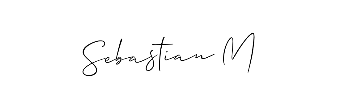 Make a beautiful signature design for name Sebastian M. With this signature (Allison_Script) style, you can create a handwritten signature for free. Sebastian M signature style 2 images and pictures png