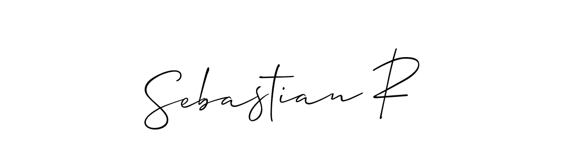Also You can easily find your signature by using the search form. We will create Sebastian R name handwritten signature images for you free of cost using Allison_Script sign style. Sebastian R signature style 2 images and pictures png