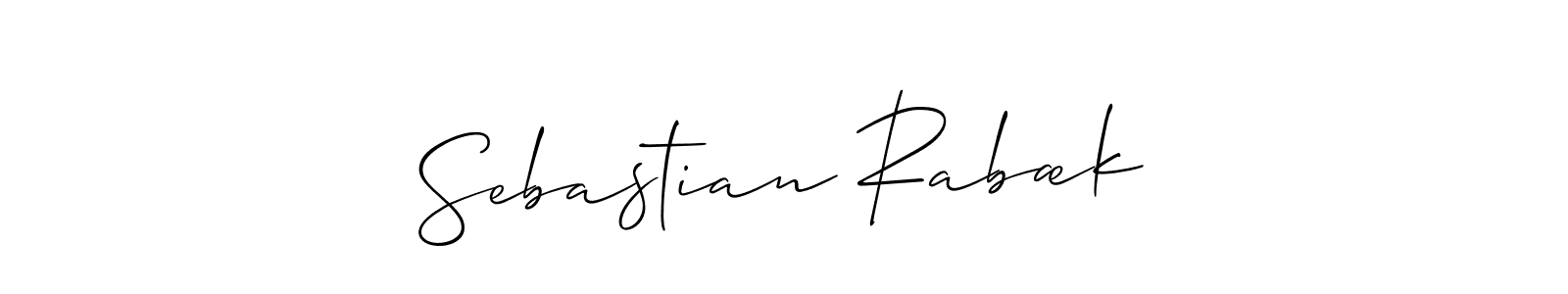 Once you've used our free online signature maker to create your best signature Allison_Script style, it's time to enjoy all of the benefits that Sebastian Rabæk name signing documents. Sebastian Rabæk signature style 2 images and pictures png