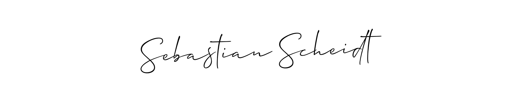 Similarly Allison_Script is the best handwritten signature design. Signature creator online .You can use it as an online autograph creator for name Sebastian Scheidt. Sebastian Scheidt signature style 2 images and pictures png