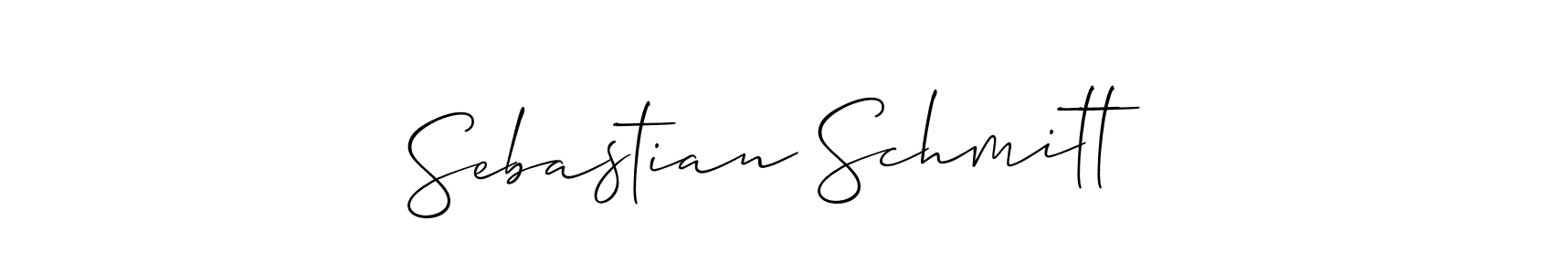 How to make Sebastian Schmitt signature? Allison_Script is a professional autograph style. Create handwritten signature for Sebastian Schmitt name. Sebastian Schmitt signature style 2 images and pictures png