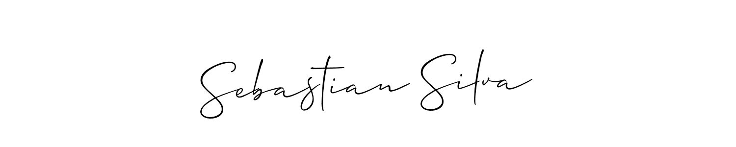 The best way (Allison_Script) to make a short signature is to pick only two or three words in your name. The name Sebastian Silva include a total of six letters. For converting this name. Sebastian Silva signature style 2 images and pictures png