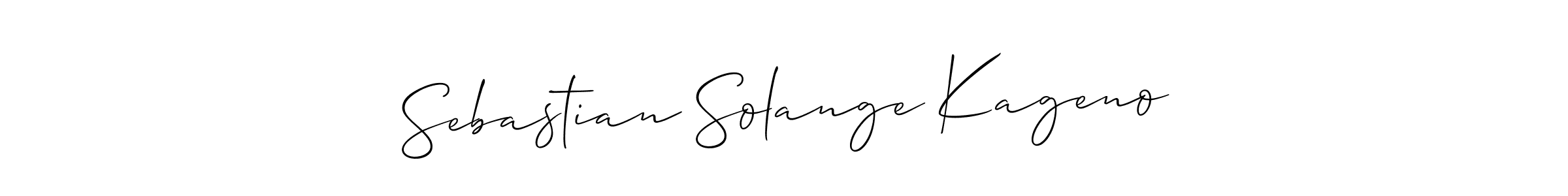 Create a beautiful signature design for name Sebastian Solange Kageno. With this signature (Allison_Script) fonts, you can make a handwritten signature for free. Sebastian Solange Kageno signature style 2 images and pictures png
