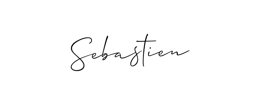 How to make Sebastien signature? Allison_Script is a professional autograph style. Create handwritten signature for Sebastien name. Sebastien signature style 2 images and pictures png