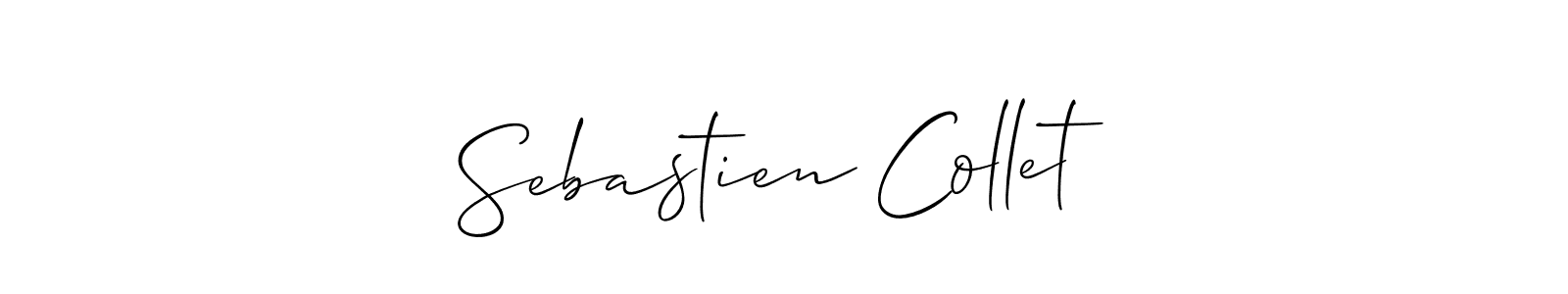 This is the best signature style for the Sebastien Collet name. Also you like these signature font (Allison_Script). Mix name signature. Sebastien Collet signature style 2 images and pictures png