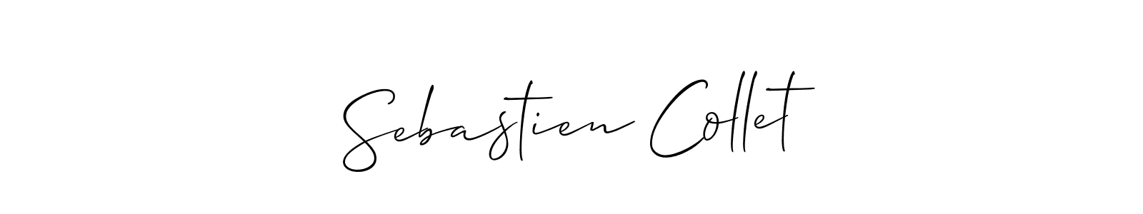 Allison_Script is a professional signature style that is perfect for those who want to add a touch of class to their signature. It is also a great choice for those who want to make their signature more unique. Get Sebastien Collet name to fancy signature for free. Sebastien Collet signature style 2 images and pictures png