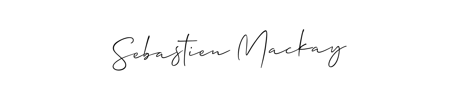 The best way (Allison_Script) to make a short signature is to pick only two or three words in your name. The name Sebastien Mackay include a total of six letters. For converting this name. Sebastien Mackay signature style 2 images and pictures png