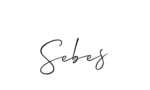 It looks lik you need a new signature style for name Sebes. Design unique handwritten (Allison_Script) signature with our free signature maker in just a few clicks. Sebes signature style 2 images and pictures png