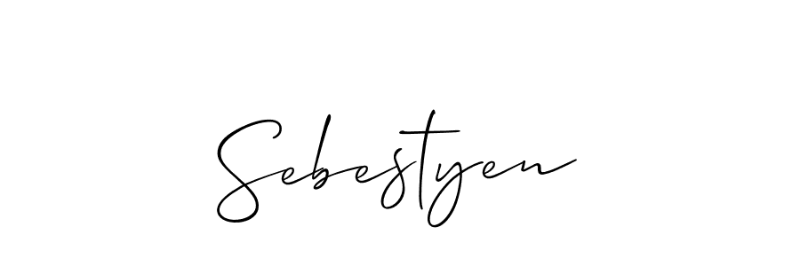 Once you've used our free online signature maker to create your best signature Allison_Script style, it's time to enjoy all of the benefits that Sebestyen name signing documents. Sebestyen signature style 2 images and pictures png