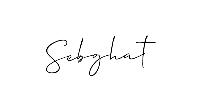 if you are searching for the best signature style for your name Sebghat. so please give up your signature search. here we have designed multiple signature styles  using Allison_Script. Sebghat signature style 2 images and pictures png