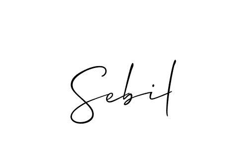 You should practise on your own different ways (Allison_Script) to write your name (Sebil) in signature. don't let someone else do it for you. Sebil signature style 2 images and pictures png