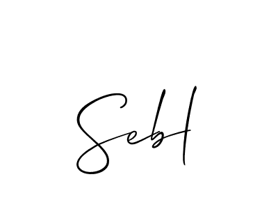 Best and Professional Signature Style for Sebl. Allison_Script Best Signature Style Collection. Sebl signature style 2 images and pictures png