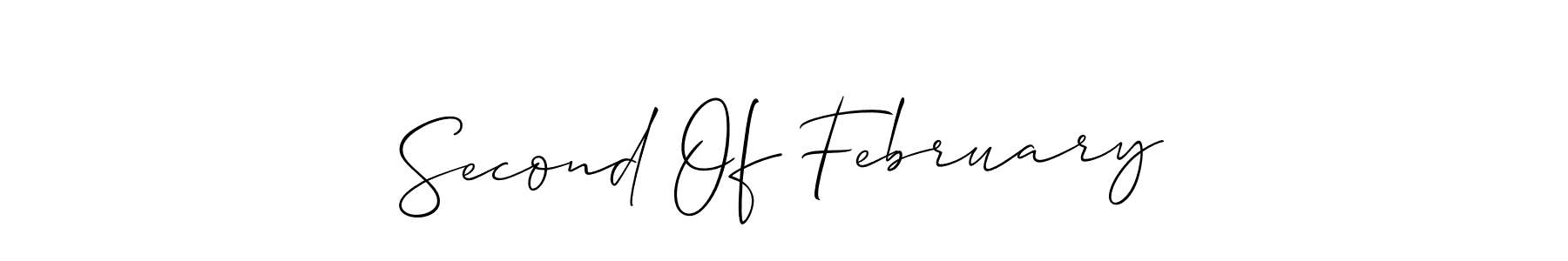 You can use this online signature creator to create a handwritten signature for the name Second Of February. This is the best online autograph maker. Second Of February signature style 2 images and pictures png