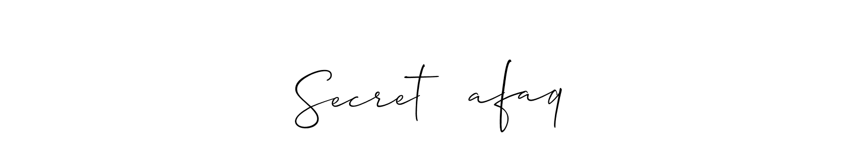 Secret ❤️afaq stylish signature style. Best Handwritten Sign (Allison_Script) for my name. Handwritten Signature Collection Ideas for my name Secret ❤️afaq. Secret ❤️afaq signature style 2 images and pictures png