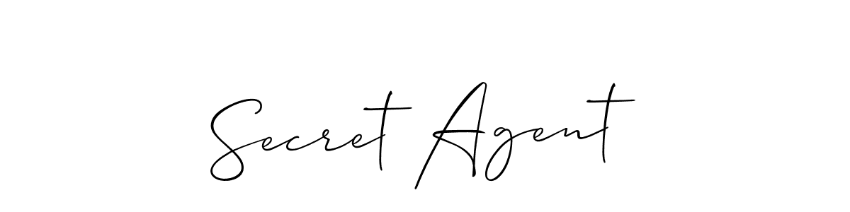 Also we have Secret Agent name is the best signature style. Create professional handwritten signature collection using Allison_Script autograph style. Secret Agent signature style 2 images and pictures png