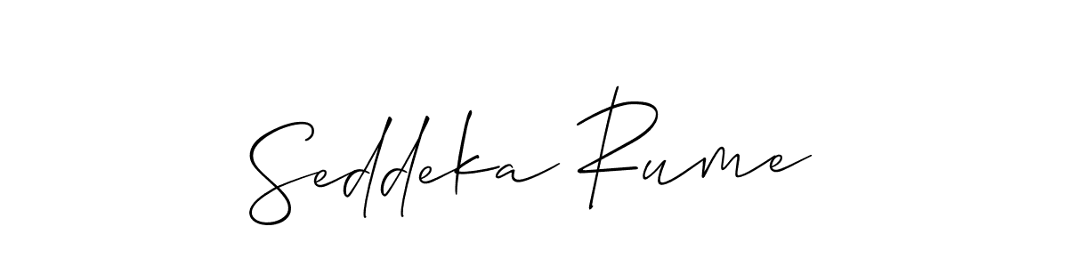 Here are the top 10 professional signature styles for the name Seddeka Rume. These are the best autograph styles you can use for your name. Seddeka Rume signature style 2 images and pictures png