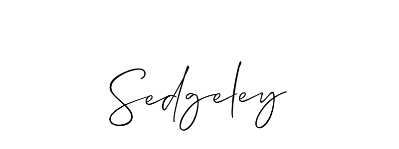Allison_Script is a professional signature style that is perfect for those who want to add a touch of class to their signature. It is also a great choice for those who want to make their signature more unique. Get Sedgeley name to fancy signature for free. Sedgeley signature style 2 images and pictures png