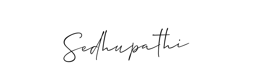 Sedhupathi stylish signature style. Best Handwritten Sign (Allison_Script) for my name. Handwritten Signature Collection Ideas for my name Sedhupathi. Sedhupathi signature style 2 images and pictures png