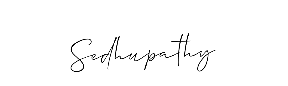 Also we have Sedhupathy name is the best signature style. Create professional handwritten signature collection using Allison_Script autograph style. Sedhupathy signature style 2 images and pictures png