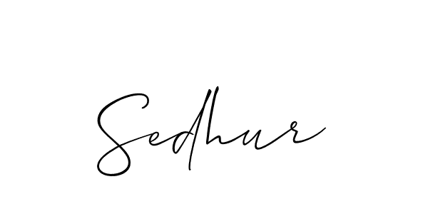 How to make Sedhur name signature. Use Allison_Script style for creating short signs online. This is the latest handwritten sign. Sedhur signature style 2 images and pictures png