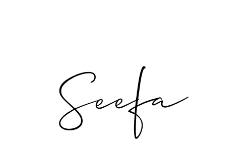 Make a beautiful signature design for name Seefa. Use this online signature maker to create a handwritten signature for free. Seefa signature style 2 images and pictures png