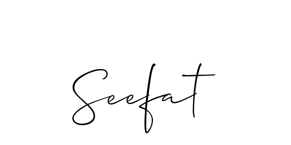 You can use this online signature creator to create a handwritten signature for the name Seefat. This is the best online autograph maker. Seefat signature style 2 images and pictures png