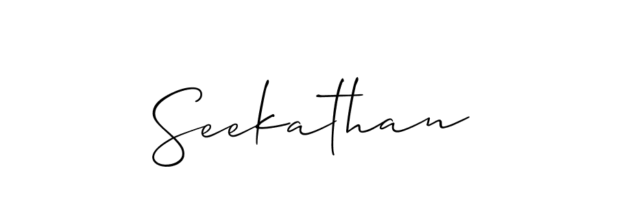 Also we have Seekathan name is the best signature style. Create professional handwritten signature collection using Allison_Script autograph style. Seekathan signature style 2 images and pictures png