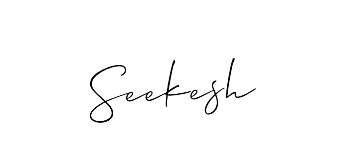 How to make Seekesh name signature. Use Allison_Script style for creating short signs online. This is the latest handwritten sign. Seekesh signature style 2 images and pictures png