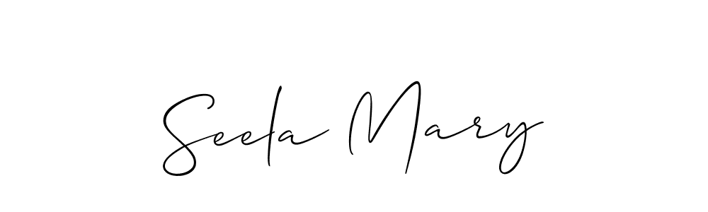 How to Draw Seela Mary signature style? Allison_Script is a latest design signature styles for name Seela Mary. Seela Mary signature style 2 images and pictures png