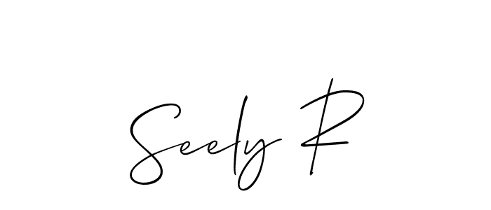 Check out images of Autograph of Seely R name. Actor Seely R Signature Style. Allison_Script is a professional sign style online. Seely R signature style 2 images and pictures png